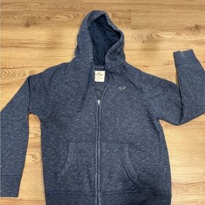 Hollister Navy Fleece Hoodie